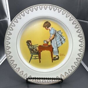 Vintage Party Time By Norman Rockwell‎ Collectible Plate